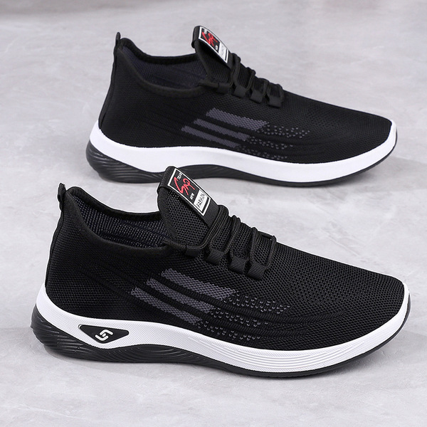 【Flyknit Shoes】Unisex Walking Shoes, Sports Shoes, Soft-Soled, Comfortable, Breathable, Factory Wholesale Casual Cloth Shoes
