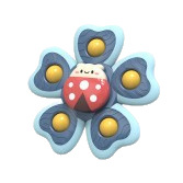 Agua-jugar la taza de la succión, juguete giratorio del bebé, teether, yema del dedo, juguete del girocompás del dedo, flor