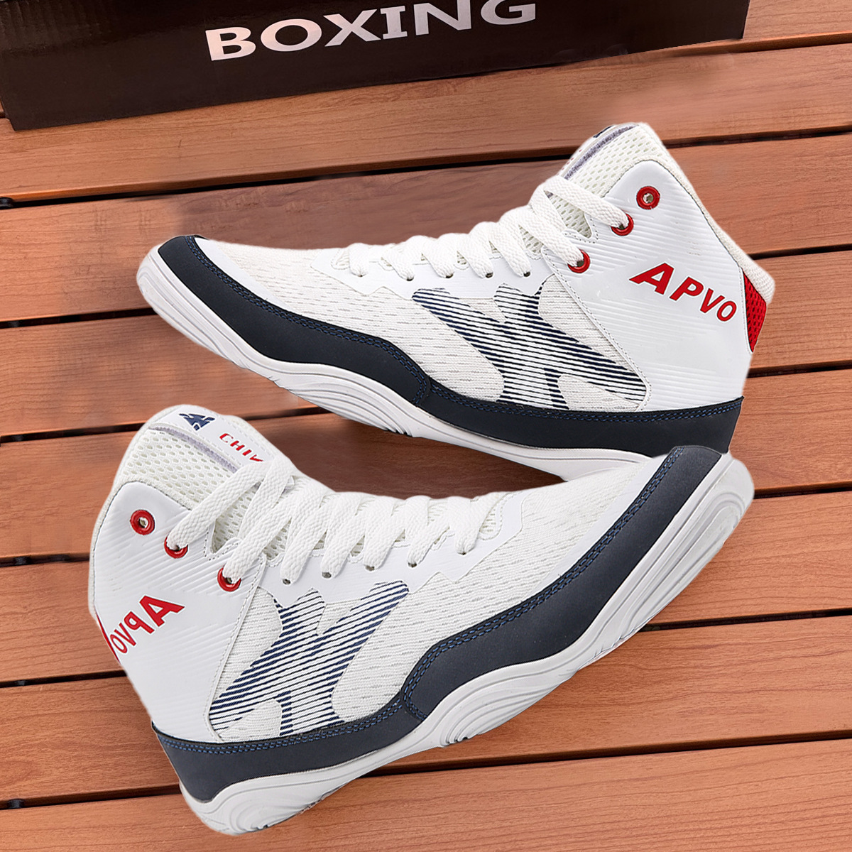 Professional Wrestling Shoes, Sanda Fighting Shoes, Martial Arts Training Boxing Shoes, Youth Taekwondo Muay Thai Fighting Shoes