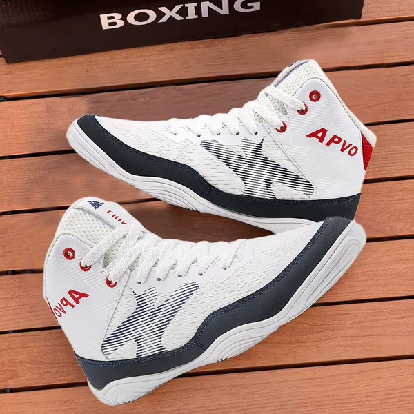 Professional Wrestling Shoes, Sanda Fighting Shoes, Martial Arts Training Boxing Shoes, Youth Taekwondo Muay Thai Fighting Shoes