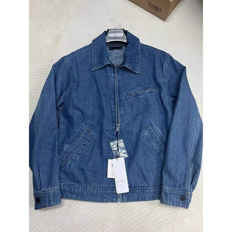 American Retro Washed Denim Jacket for Men 2026 Spring and Autumn Loose Fit Turn-Down Collar Jacket Top