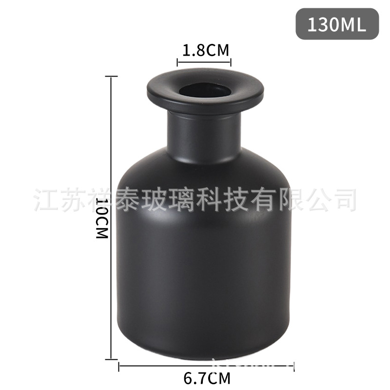 Botella de fragancia simple, taza de vela de moda, atmósfera romántica en el hogar, combinación de bambú y madera, cubierta de metal, tablero de vela de fragancia de vidrio