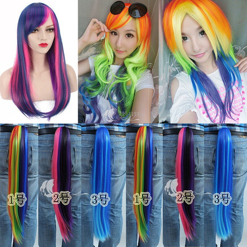 Blue Goldilocks My Little Pony My Little Pony Twilight Sparkle Twilight Pony anime cosplay wig Blue Goldilocks My Little Pony My Little Pony Twilight Sparkle Twilight Pony anime cosplay wig