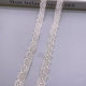 This White small bar code exquisite cotton lace DIY handmade clothing accessories hollow embroidery free sample