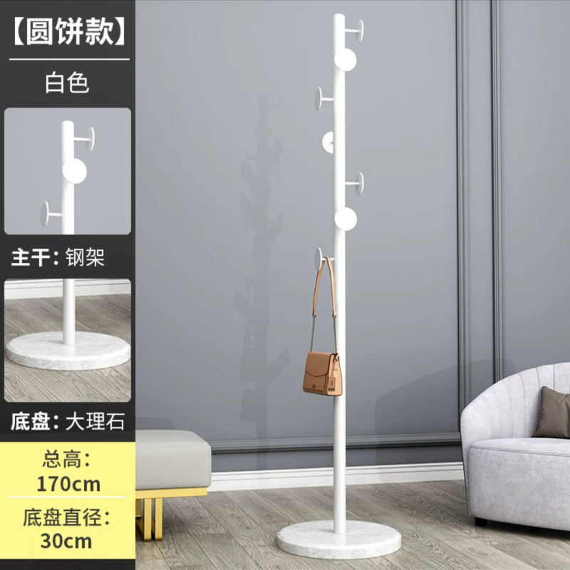 大理石の服のハンガーの寝室の中の簡易家庭用のハンガーは床に落ちて軽くて豪華なシングルバー式の収納は服を掛けてバッグを掛けます。|undefined