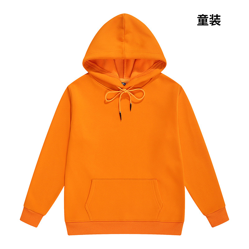 Sudadera de algodón puro para niños, con capucha y forro polar de 500g, uniforme de grupo, camiseta publicitaria cultural, ropa de trabajo personalizada con impresión de logotipo