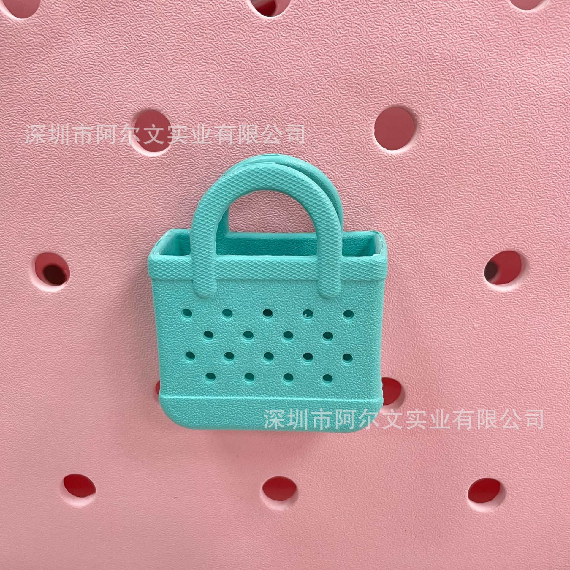 라이트 그린 미니 백 펜던트