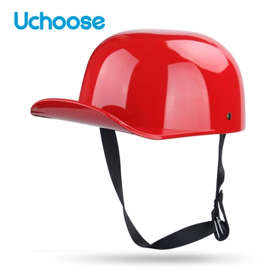 Motorcycle Safety Supplies — Patch Motorcycle Half Helmet - bright-red-m