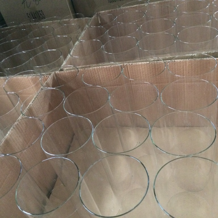 Supply large diameter High Borosilicate high temperature glass tube glass lampshade glass tube factory direct sale