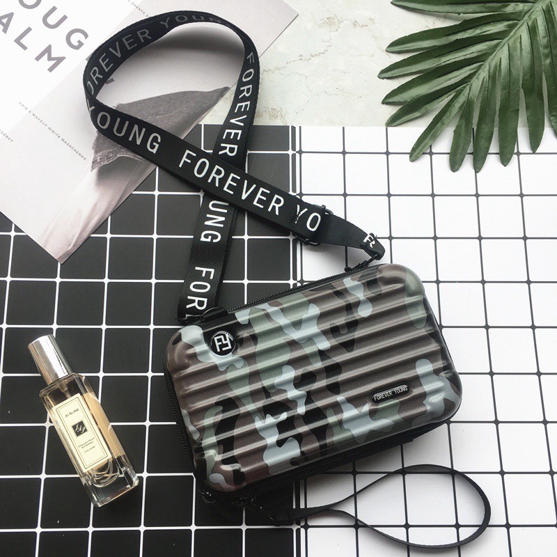 PC duro Shell bolsa de cosméticos fijo LOGO hombro mensajero bolsa de viaje conveniente bolsa de lavado bolsa de almacenamiento de equipaje