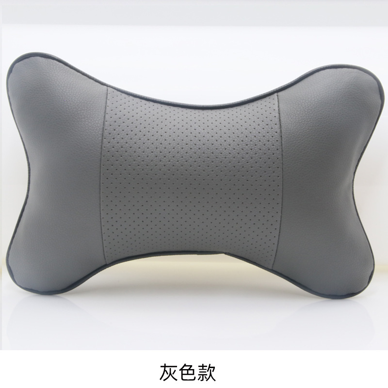 クロスボーダー自動車内装用品シートストラップ枕車載骨枕四季通用皮革自動車ヘッドレスト|undefined