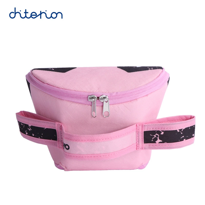 Fuchsia cartoon handheld thermos for kindergarten