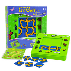 小乖蛋動物迷宮貓和老鼠兒童智力闖關益智玩具拼版拼圖桌面玩具