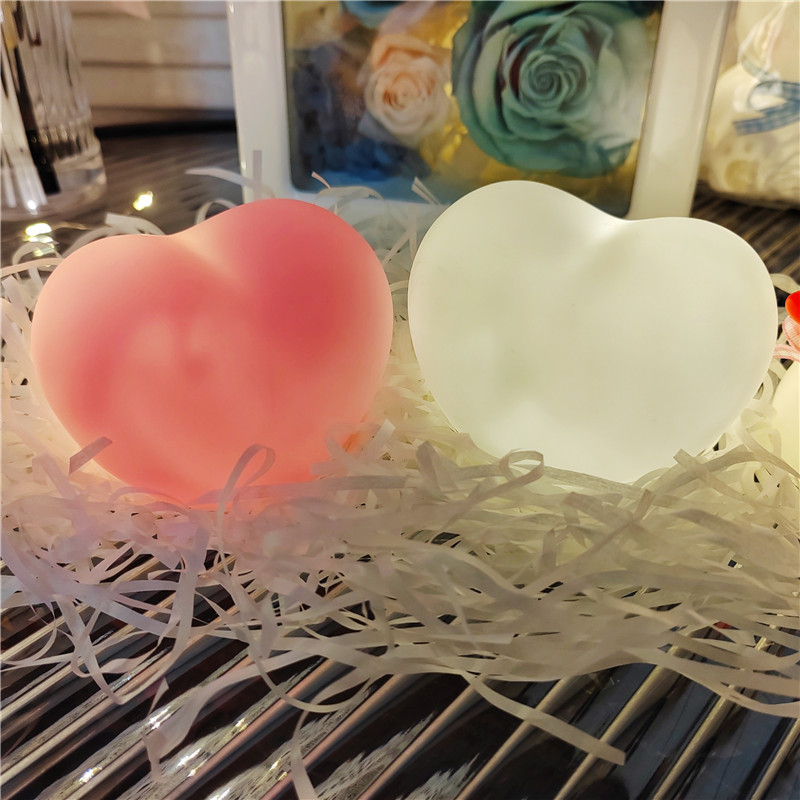 Chinese Valentine's Day Heart Night Light Ins Style Cartoon Creative Atmosphere Light Couple Gift Photo Ornament Props