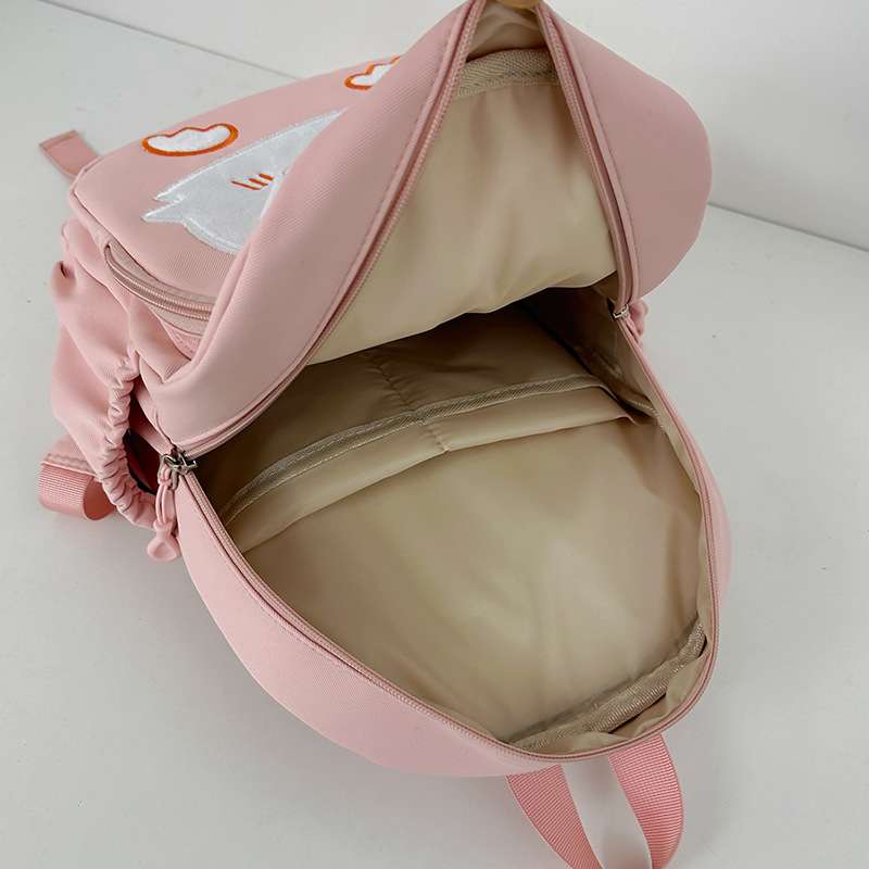 Nueva mochila de jardín de infantes de dibujos animados lindo bolso de bebé lindo color de contraste para que los niños viajen y aprendan mochila de ocio