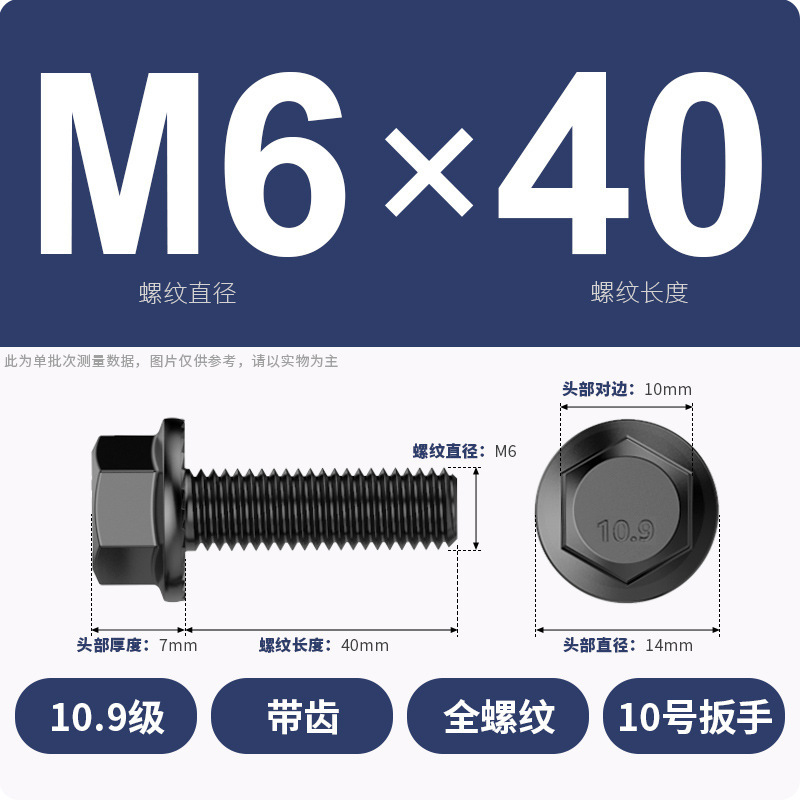 8.9段外六角フランジ面ねじ高強度GB5789プラスキャップ付マット付歯付ボルトM6M8-M20|undefined