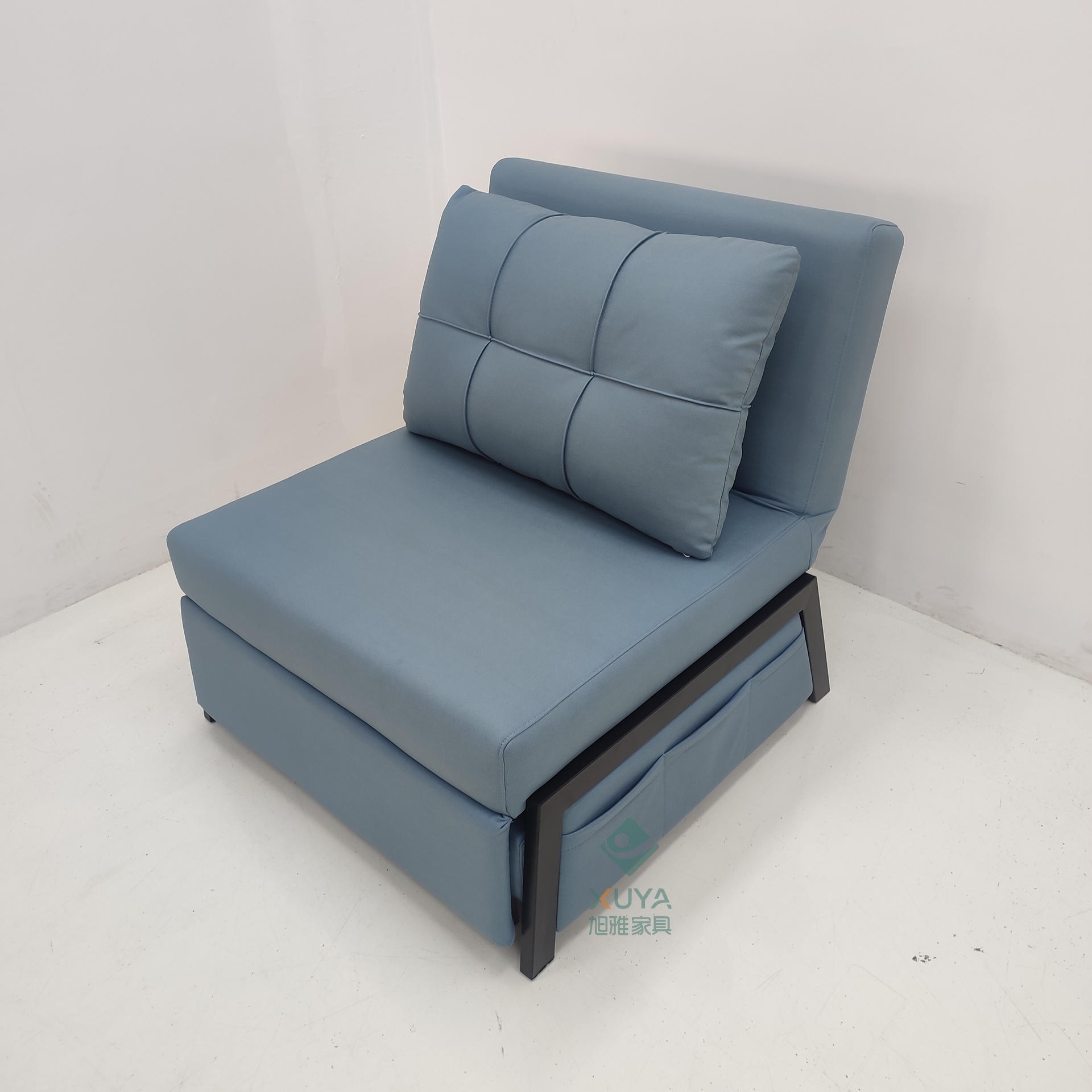 Sofá cama multifuncional de una sola persona para una pequeña casa con balcón sala de estar almuerzo sin lavado sofá cama de tela de tecnología