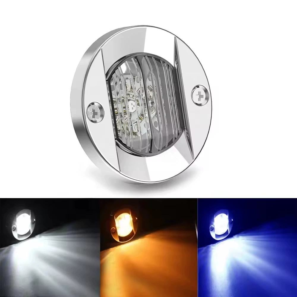 Светодиодный задний фонарь для лодки из нержавеющей стали, трансграничная Горячая яхта, специальный боковой нефтяной танкер, рыбацкая лодка, 12 В, индикатор навигационного сигнала