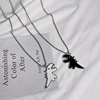 Brand cartoon necklace hip-hop style suitable for men and women, dinosaur, small design pendant for beloved, wholesale