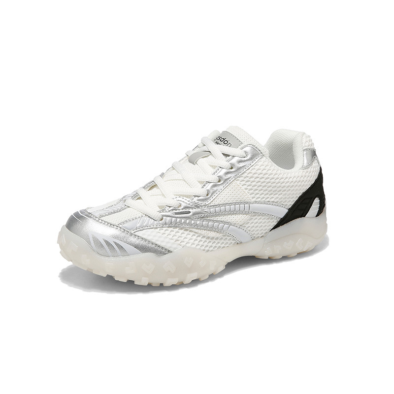 Zapatos de entrenamiento para mujeres 2025 nuevos zapatos de caño suaves casuales Agam zapatos blancos de papá