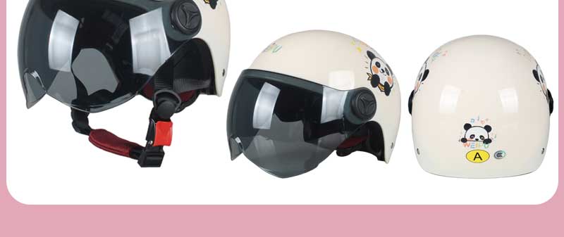 3C certification children's helmet summer electric motorcycle boys and girls cute half helmet baby riding four seasons safety helmet
