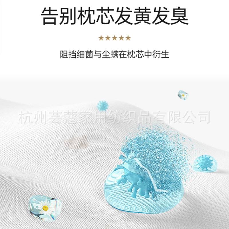 Amazon explosión a prueba de saliva cabeza de aceite de látex contra ácaros 40x60 tailandés memoria de goma almohada funda de almohada