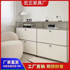 中世の usm モジュール組み合わせサイドボードステンレス鋼テレビキャビネットモダンなシンプルな ins 収納キャビネット家庭用収納キャビネット