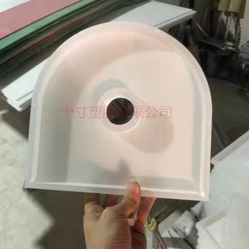 磨砂亚克力有机玻璃UV打印彩色透光板激光底座抛光折弯