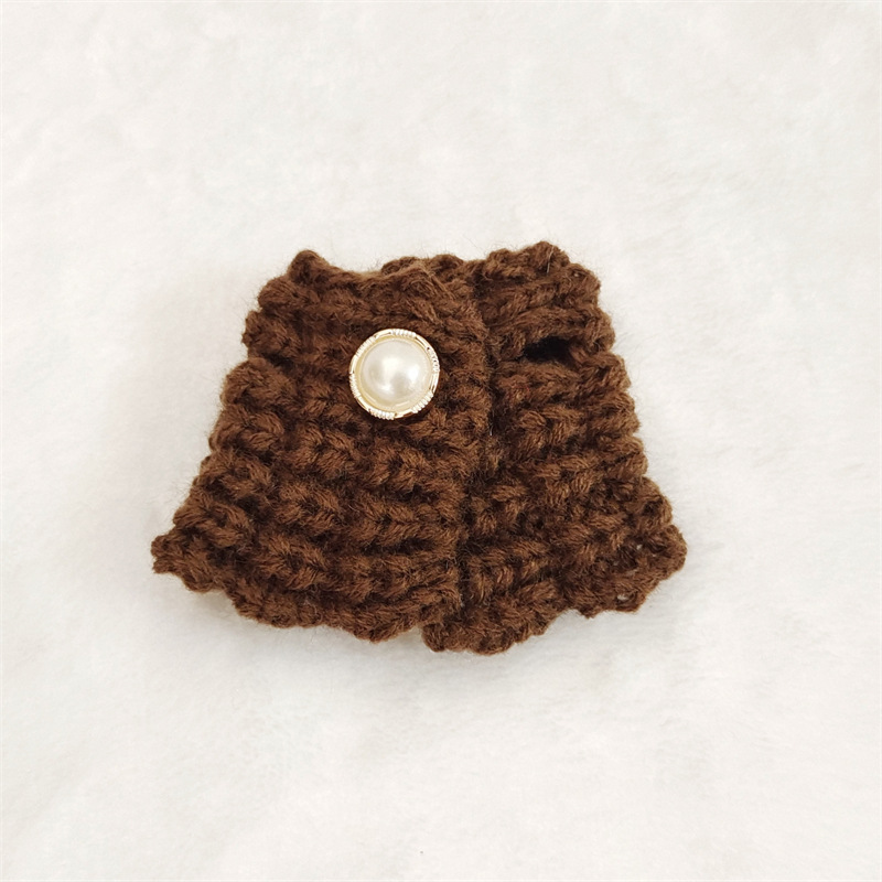 Venta caliente perro cabeza 14cm muñeco de peluche suéter colección de accesorios de ropa rabu ropa spot al por mayor