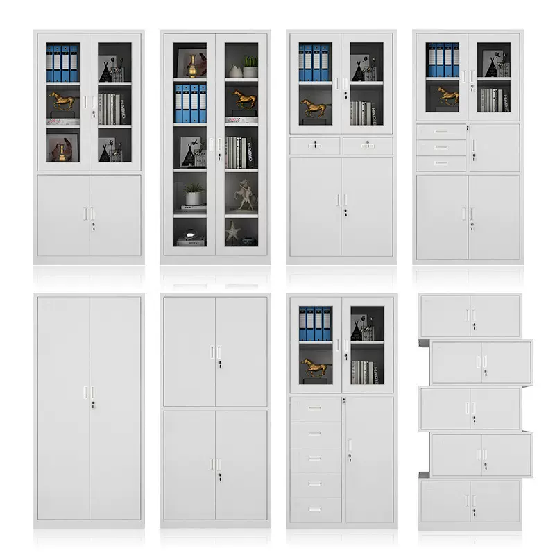 办公室文件柜财务凭证档案柜资料柜带锁铁皮柜子储物柜更衣柜收纳