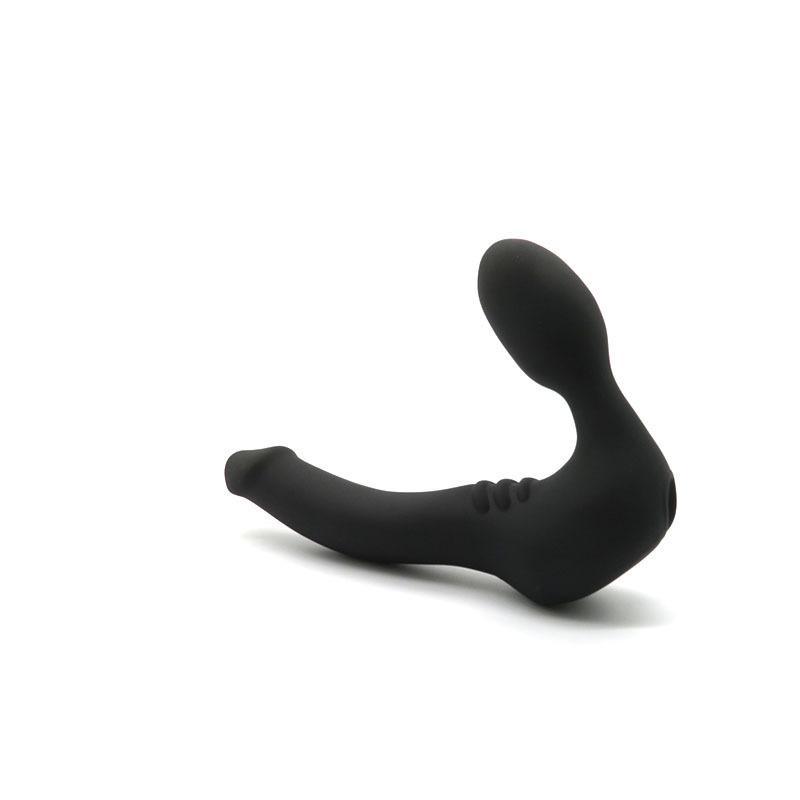 Double-Headed Vibrating Dildo, Silicone Dual-Ended Toy for Internal Stimulation, Purple — detail image 5