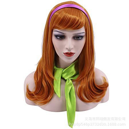 [Tongchuan] Scooby Daphne Daphne anime cosplay wig big wave long curly hair