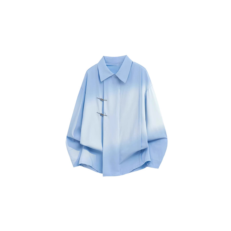 Cross-Border New Chinese-Style Button-Down Shirt for Men, Long-Sleeved Loose Top, New Style Loose Shirt, Plus-Size Men's Clothing Cross-Border New Chinese-Style Button-Down Shirt for Men, Long-Sleeved Loose Top, New Style Loose Shirt, Plus-Size Men's Clothing