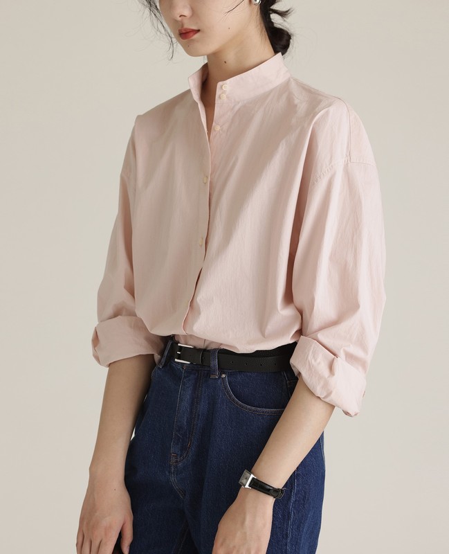 2025AW‘低饱和度秋日’Twisted Shirt/立领衬衫宽松型时尚百搭|undefined