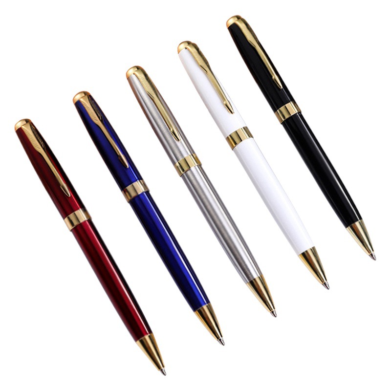 Suministro directo de fábrica Bolígrafo De Metal logotipo de la pluma de publicidad de alta gama pluma de aceite de negocios pluma de regalo pluma de metal de impresión