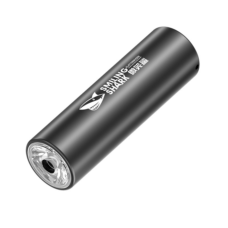 微笑鲨新款迷你随身手电四档调节便携式户外照明ABS轻巧USB充电手