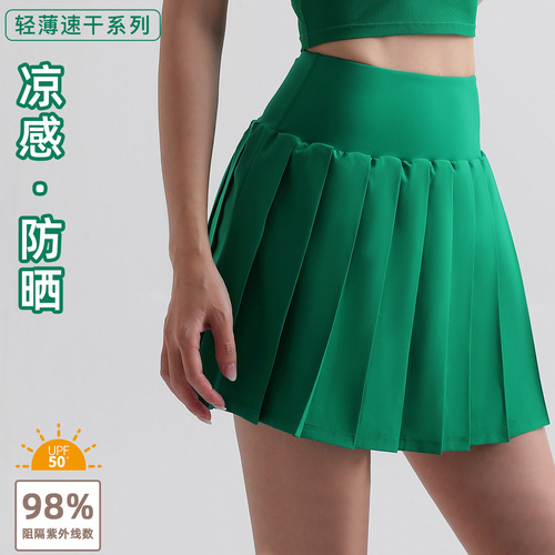 Cross-border Yoga Sports Skirt Women's Summer New Arrival Ladies' Sports Running Fitness Tennis Golf Mini Skirt