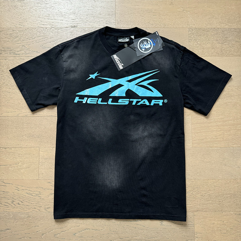 新型美潮Hの星シリーズプリント双紗純綿カジュアル男女夏カジュアルゆったり半袖tシャツ|undefined