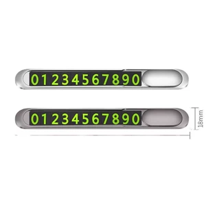 Sürüşmə gizli telefon nömrə nişanlı metal avtomobil müvəqqəti dayanacaq nişanı, işıqlı