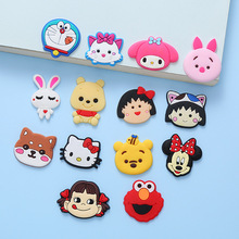 卡通叮当猫diy发卡发饰头饰pvc发夹材料儿童kt猫头绳贴片配饰批发