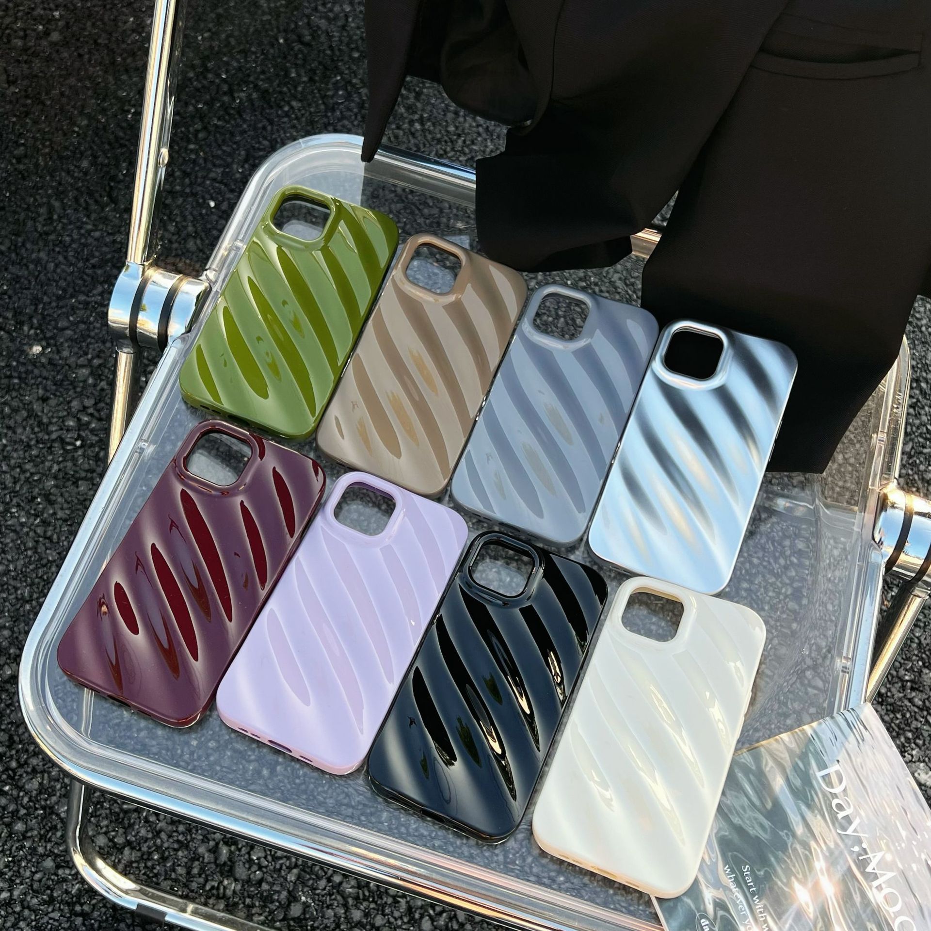 Water Ripple Phone Case For Iphone 14 Pro Max 15 13 12 11 Cover_voghion.com