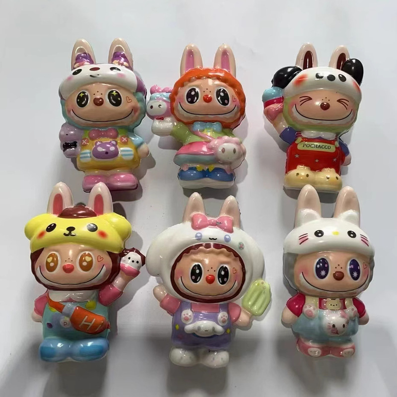 Labubu ピンチ楽クロスボーダー減圧おもちゃ減圧ベントアーティファクトシミュレーション漫画 PU ピンチ楽メーカー卸売|undefined