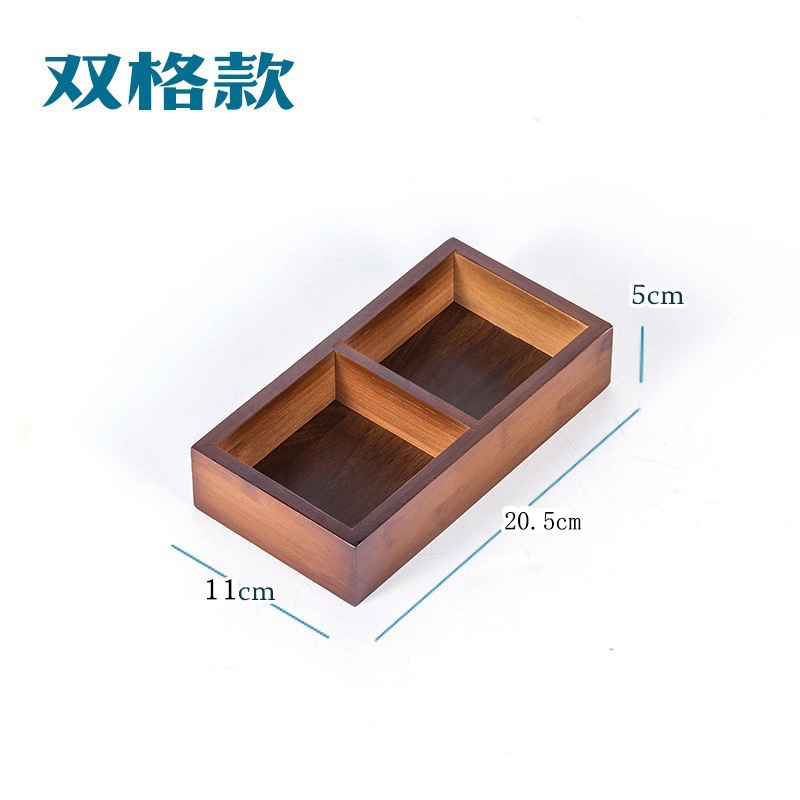 Bandeja Jiugongge, vajilla, guarnición de olla caliente, plato de bambú, plato de madera, caja de té, plato de frutas secas, plato comercial