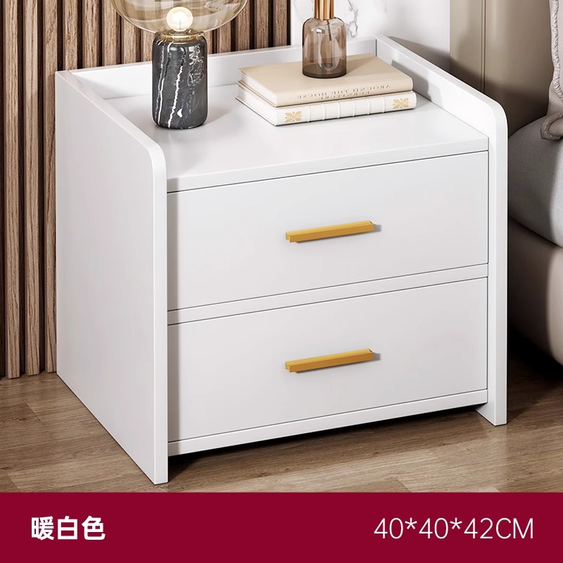 Mesita de noche pequeña, simple, moderna, armario de almacenamiento, dormitorio doméstico, armario lateral de noche, lujo ligero, estante de mesita de noche de alta gama