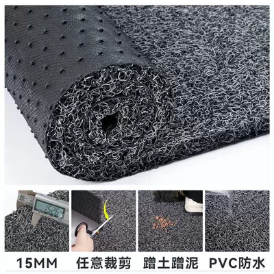 Carpet | Avtomobil döşəmə paspasları - black-gray-15mm-medium-thick-encryption-contact-customer-service-for-customized-size-patterns