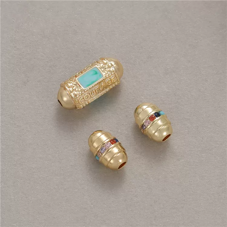 diy饰品配件常规款串珠隔珠转运珠手工手链配饰滴油珠子不掉色