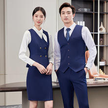职业套装女春秋酒店前台工作服空姐气质餐饮收银服务员工装制服