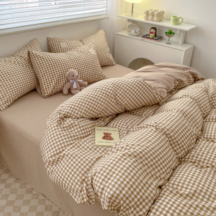 Skin-Friendly Six-Piece Student Dormitory Set, Washed and Brushed Three-Piece Set for Customers