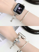 全新单链潘多拉金属手链适用Applewatch7苹果8手表女款ultra7表带