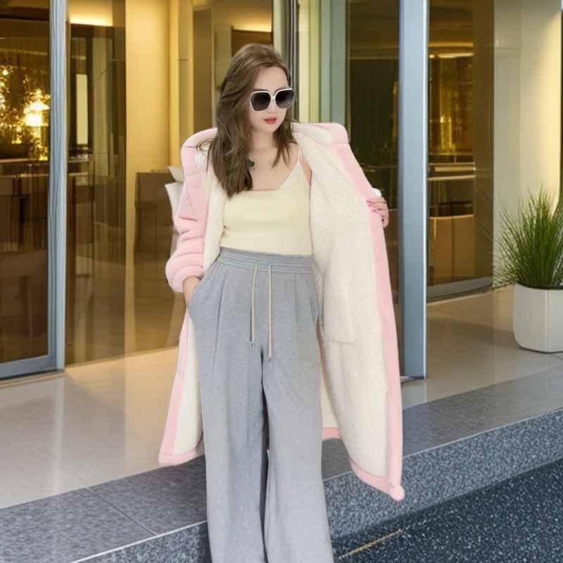 더블 레이어 핑크 멋진 오리 잠옷